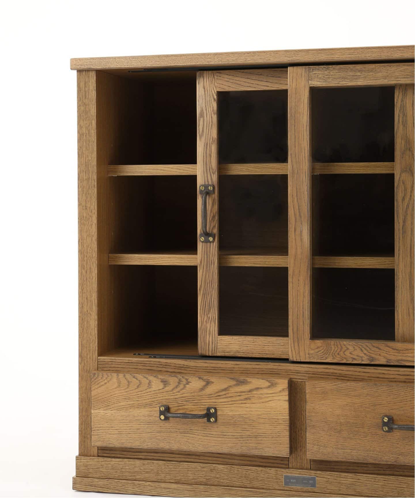 Elverson Glass Cabinet S with Drawers エルバーソンガラスキャビネットS 引き出し付き　707