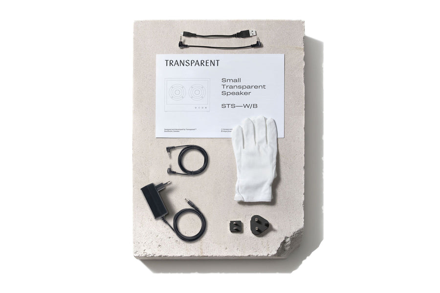 【正規取扱店】［TRANSPARENT/トランスペアレント］SMALL TRANSPARENT BLACK　スピーカー　016 ブラック