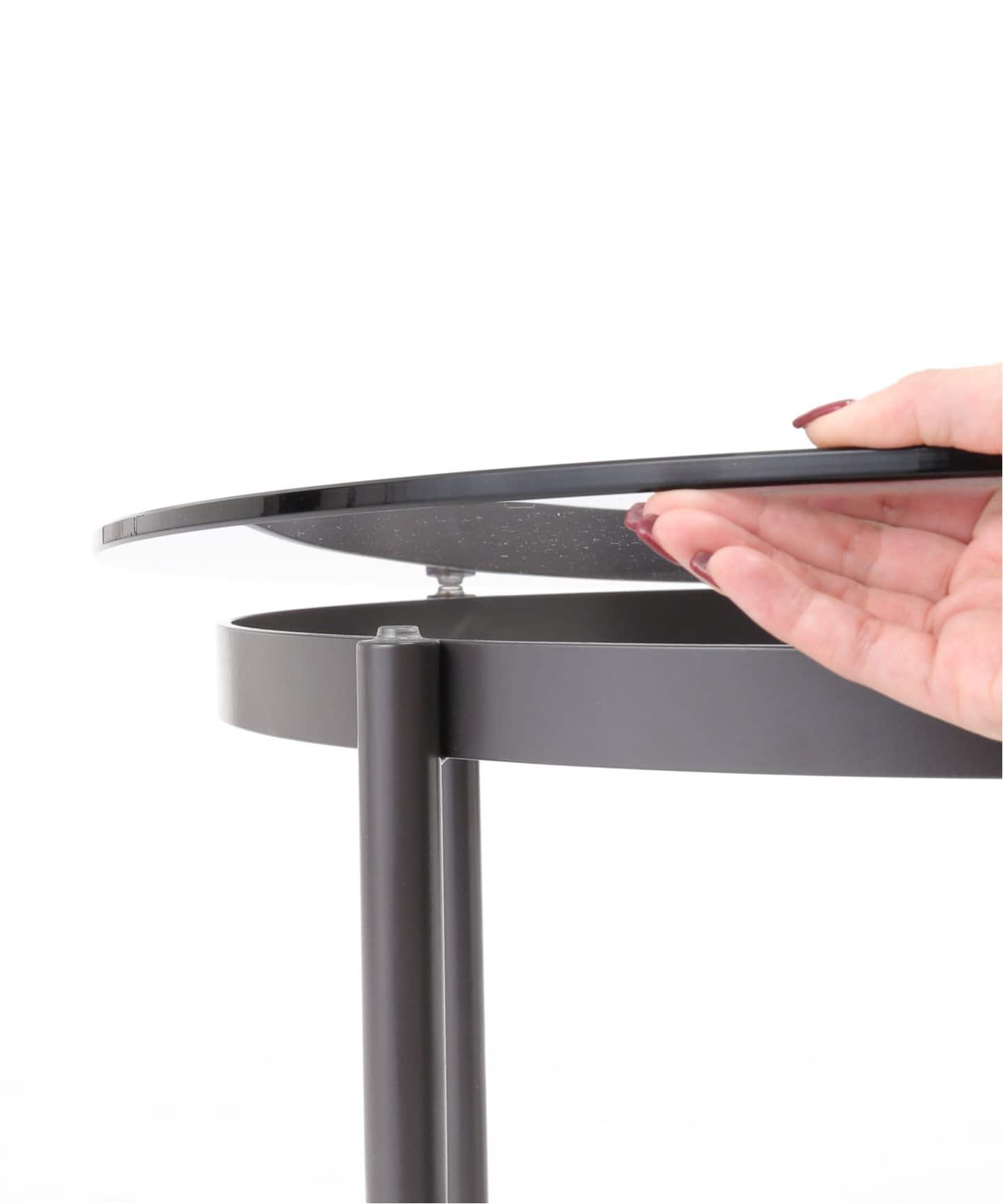 【送料お得な低価格/完成品】HOLTE SIDE TABLE charcoal　ホルテ　サイドテーブル  701