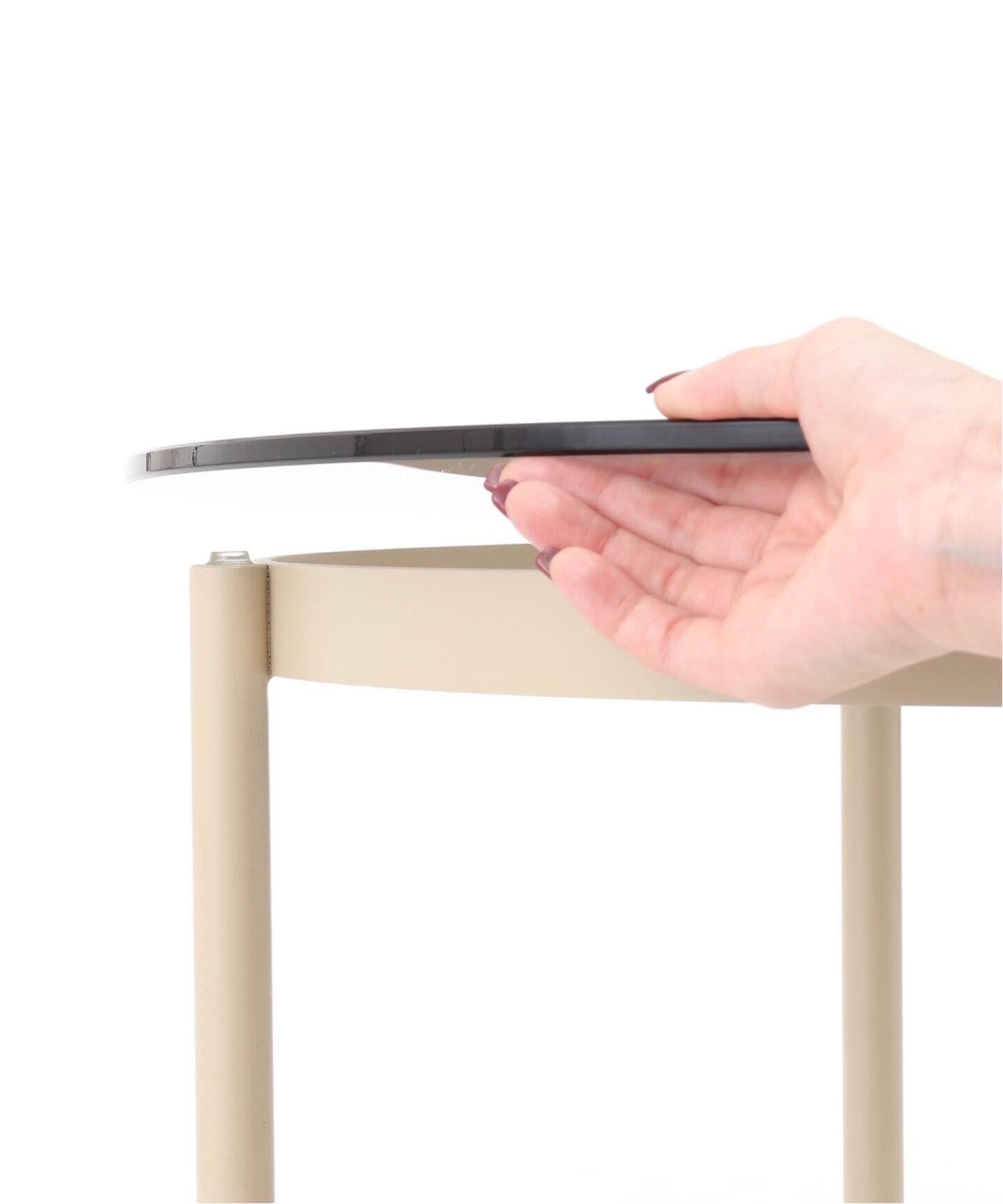 【送料お得な低価格/完成品】HOLTE SIDE TABLE sand　ホルテ　サイドテーブル  701