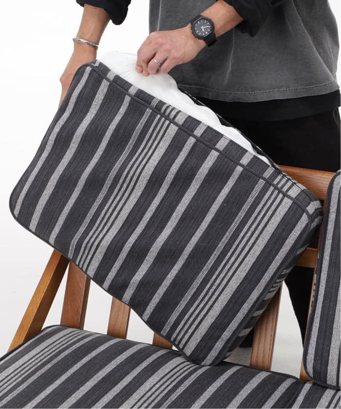 GHENT SOFA 2P COVER STRIPE(GRY)　ヘント ソファカバー 700
