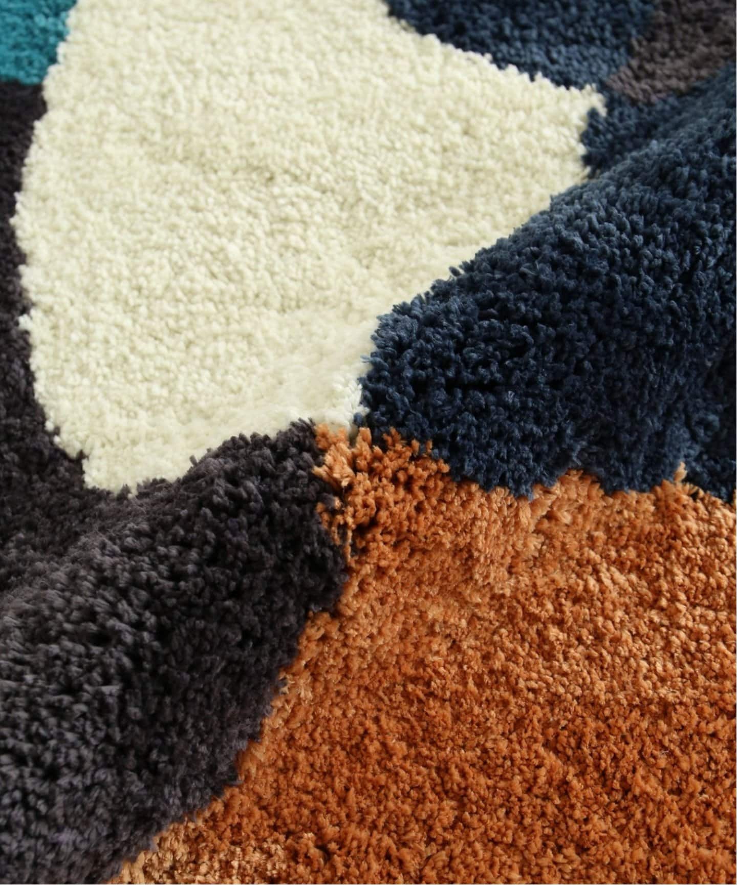 PICFAIR RUG 200x200　ピクフェアラグ　ネイビー　013 ネイビー