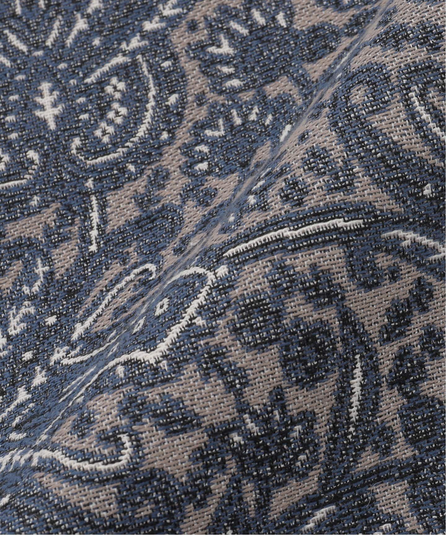 PAISLEY RUG 200X200 navy ペイズリーラグ ネイビー　013