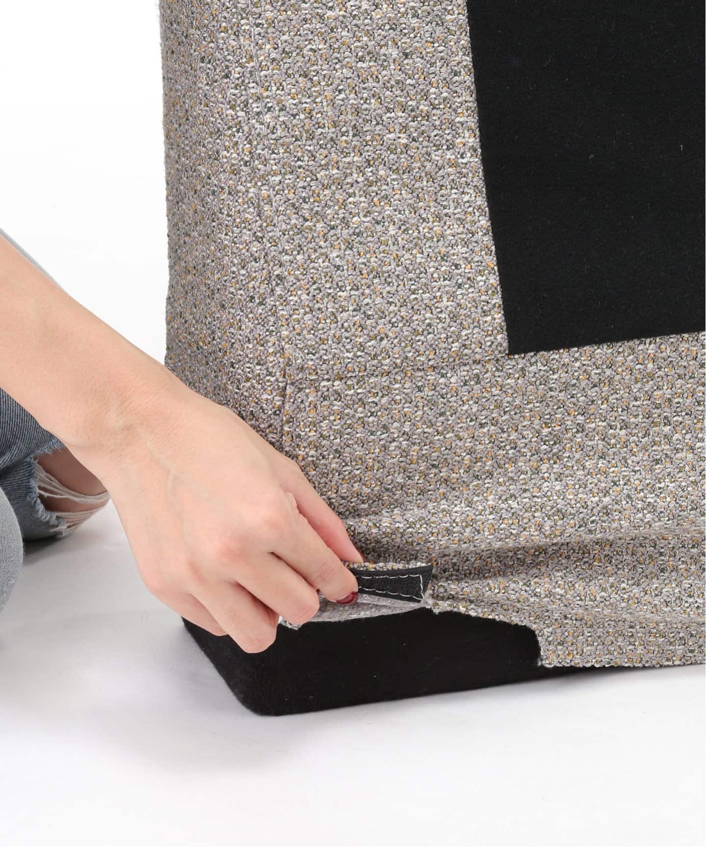 【送料お得な低価格/組立要】LILLE SOFA 2P 2ND 25(GRY)　リルソファ 700 グレー