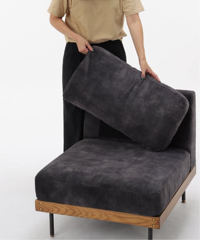 LILLE SOFA 1P 2ND VELVET BK　リルソファ ベルベット 1シーター　700