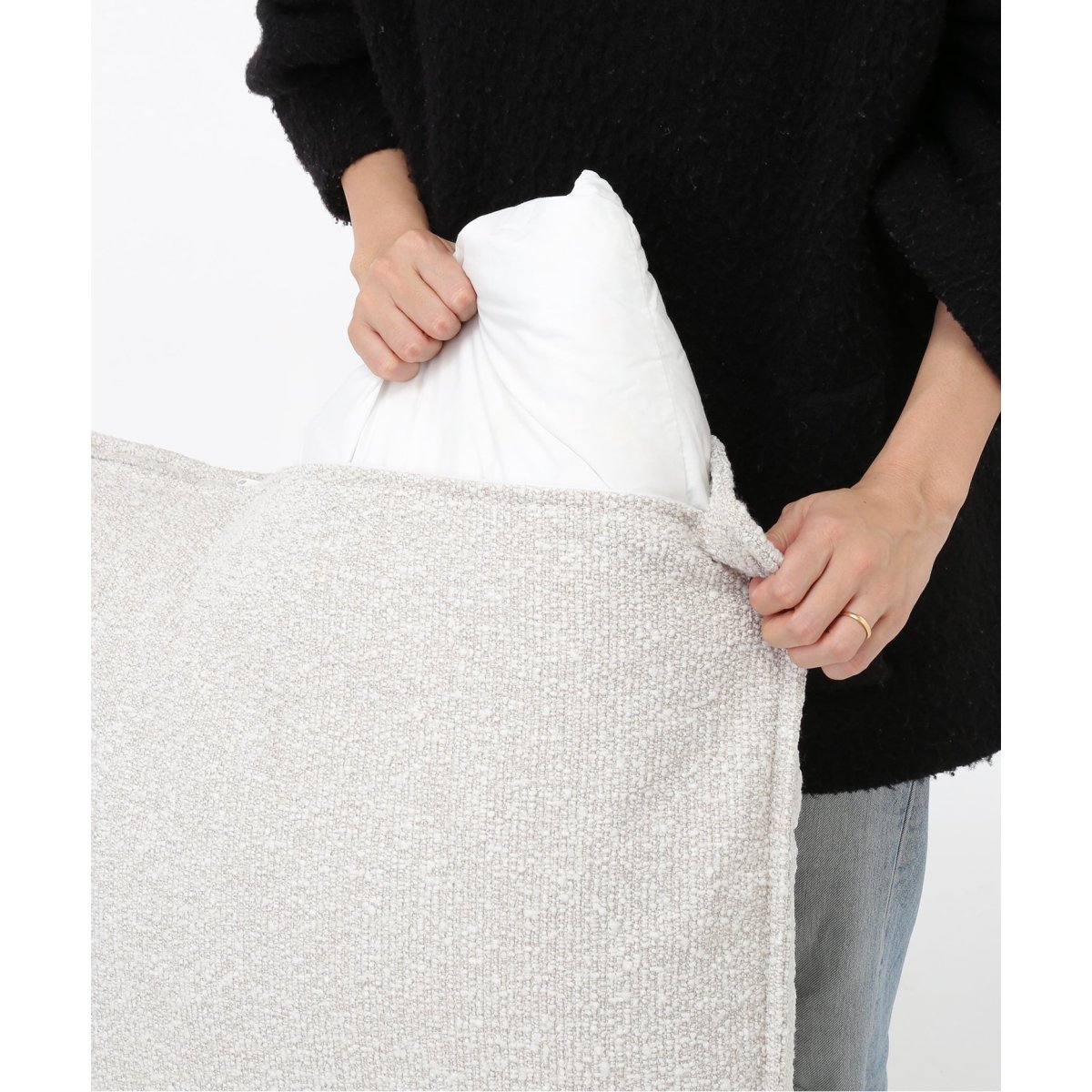 PORTO COUCH SOFA Low Boucle(I)　ポルトカウチソファ　アイボリー　700