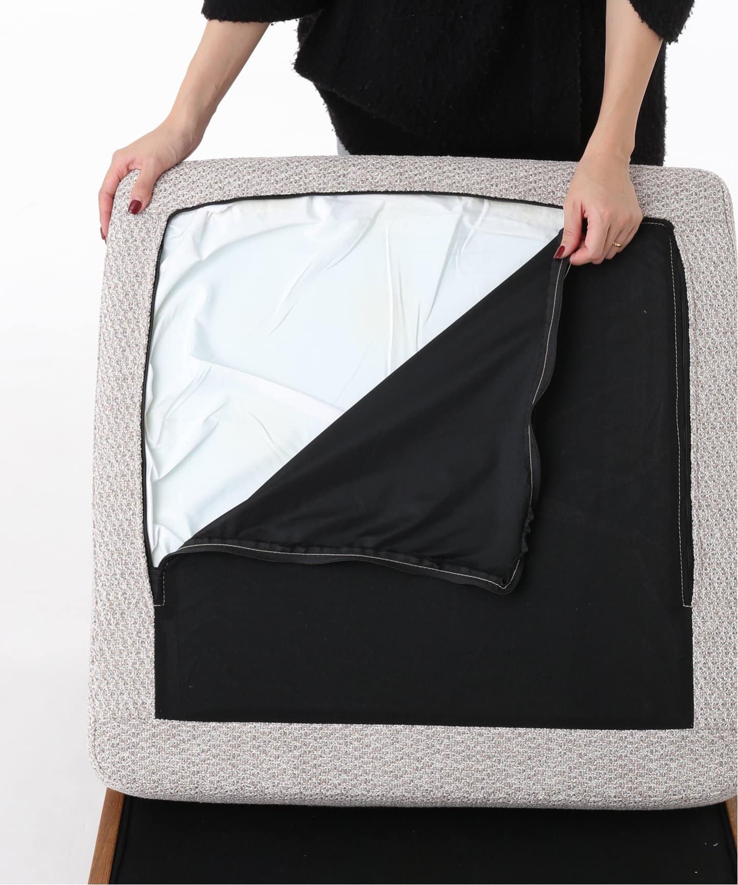 【送料お得な低価格/組立要】LILLE SOFA 1P 2ND 25(IVORY)　リルソファ 700 グレー