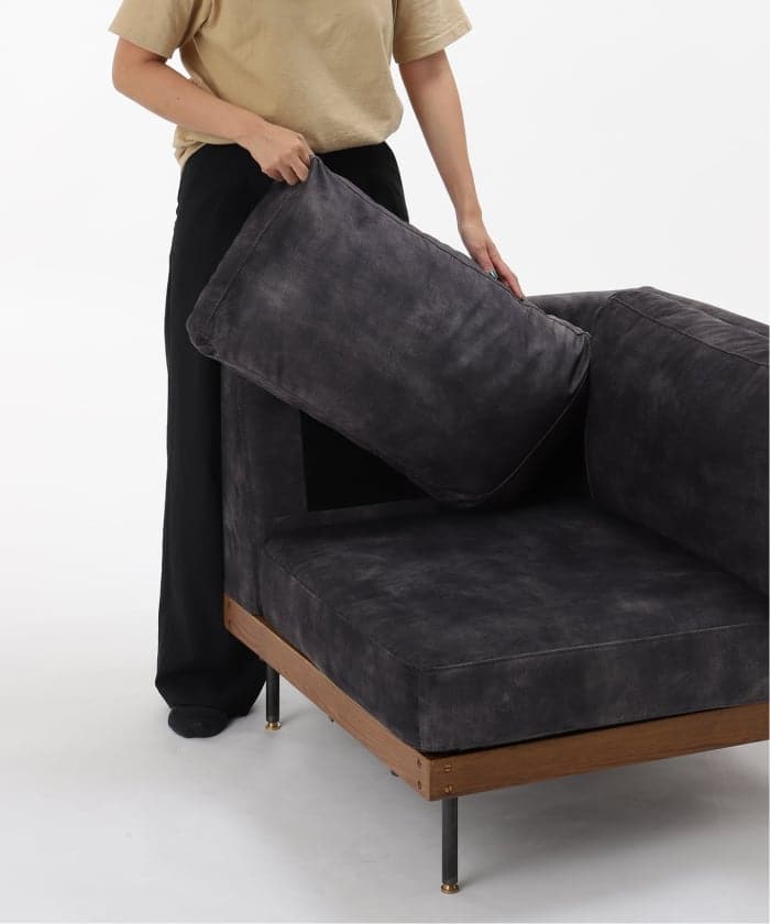 LILLE CORNER SOFA 2ND VELVET BK　リルコーナーソファー　700