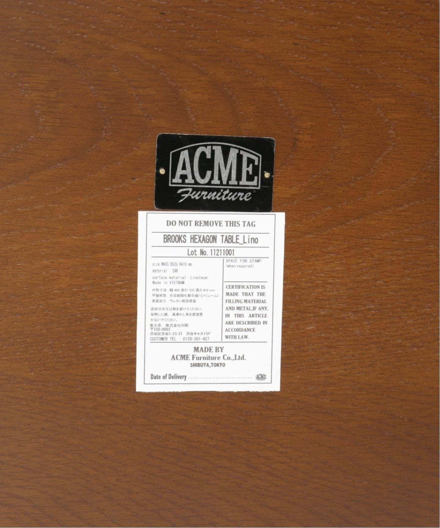 BROOKS HEXAGON TABLE_lino(BE) ブルックスヘキサゴンテーブル ベージュ　701