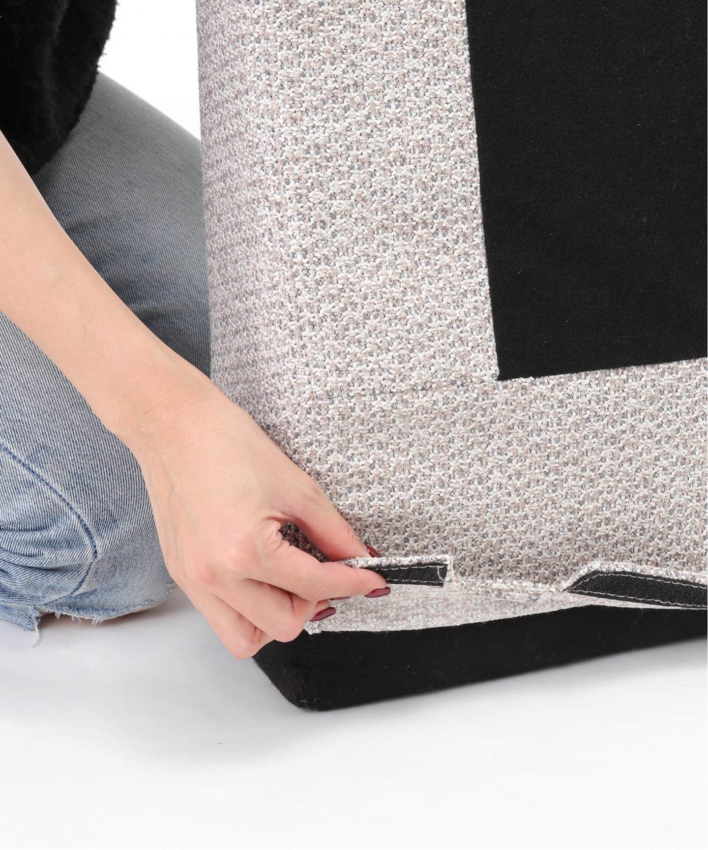 【送料お得な低価格/組立要】LILLE SOFA 2P 2ND 25(IVORY)　リルソファ 700 グレー