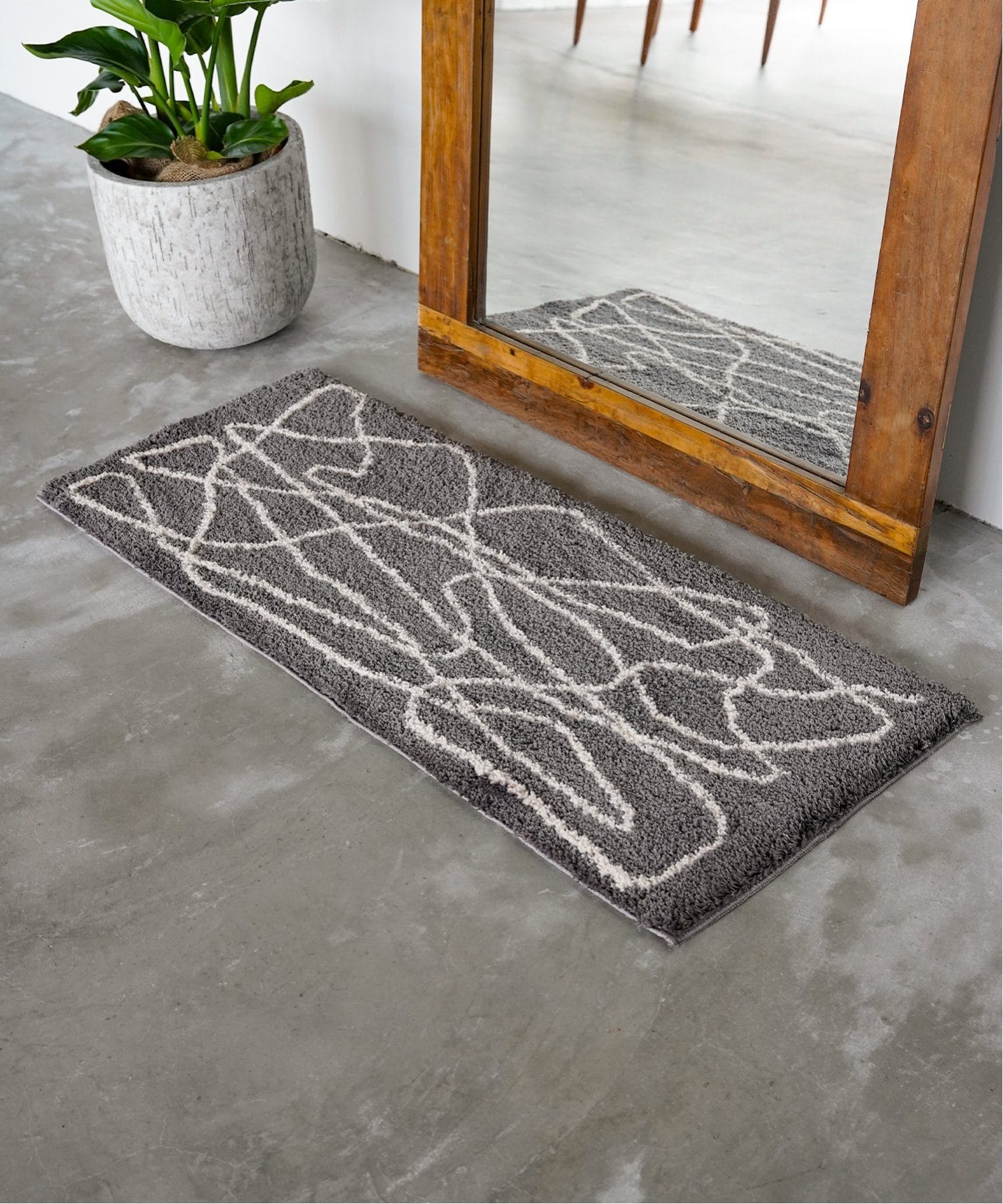 FERNERO RUG 50x120 フェルネロラグ グレー 013