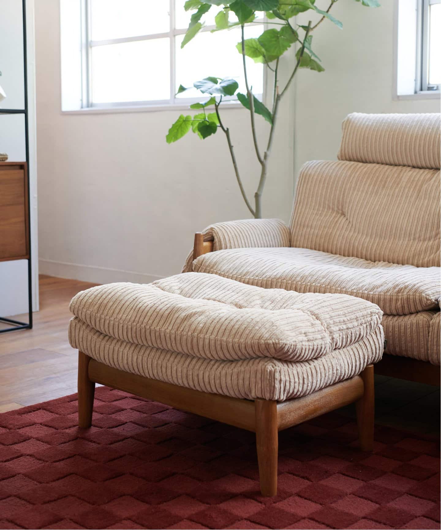 【廃番のため在庫限りで販売終了/20％OFF】 MADEIRA OTTOMAN (AC07-BE)　マデイラ オットマン ベージュ　700