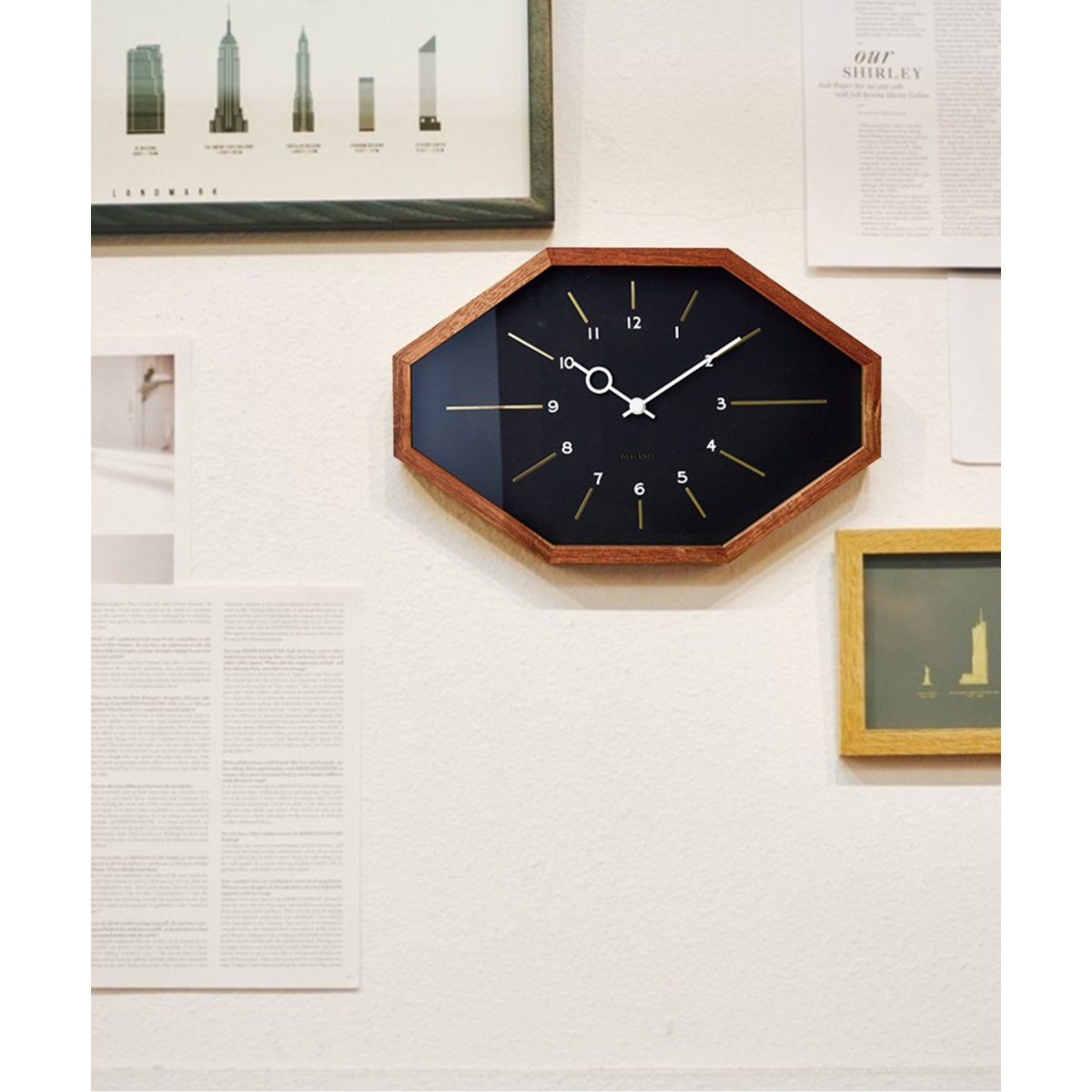 Bellmonte Wall clock  BLACK ベルモントウォールクロック ブラック 016 ブラック