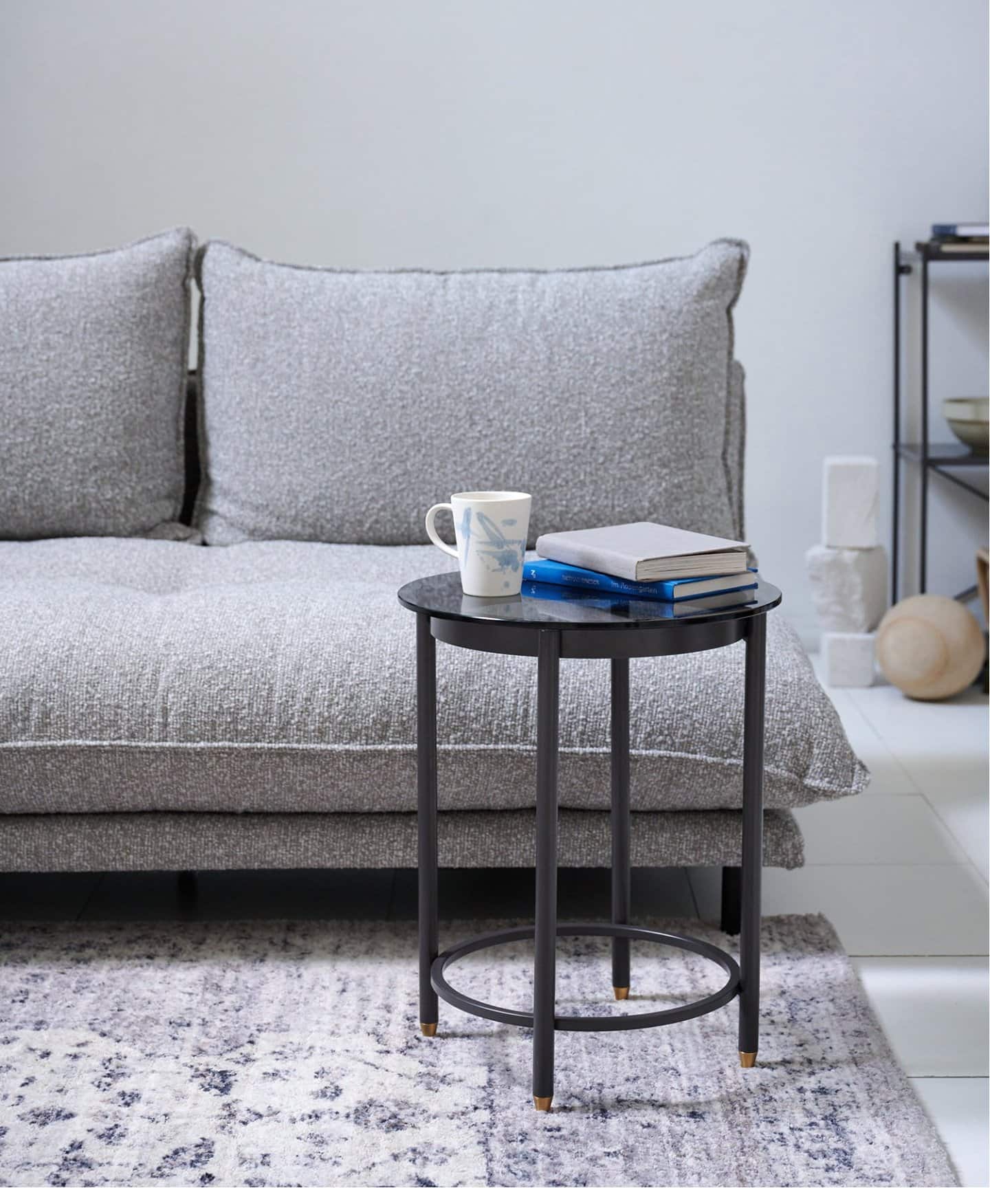 【送料お得な低価格/完成品】HOLTE SIDE TABLE charcoal　ホルテ　サイドテーブル  701