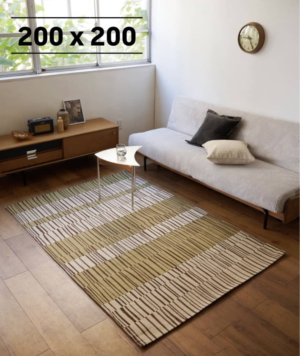 CALVINIA RUG 200X200　カルヴィニア ラグ　013