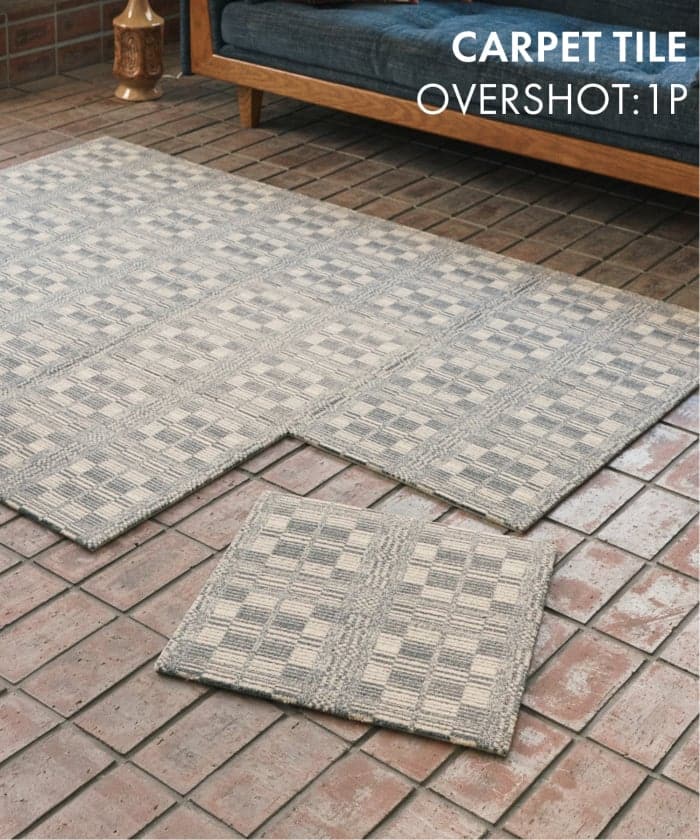 CARPET TILE OVERSHOT 1P グレー　カーペットタイル 013