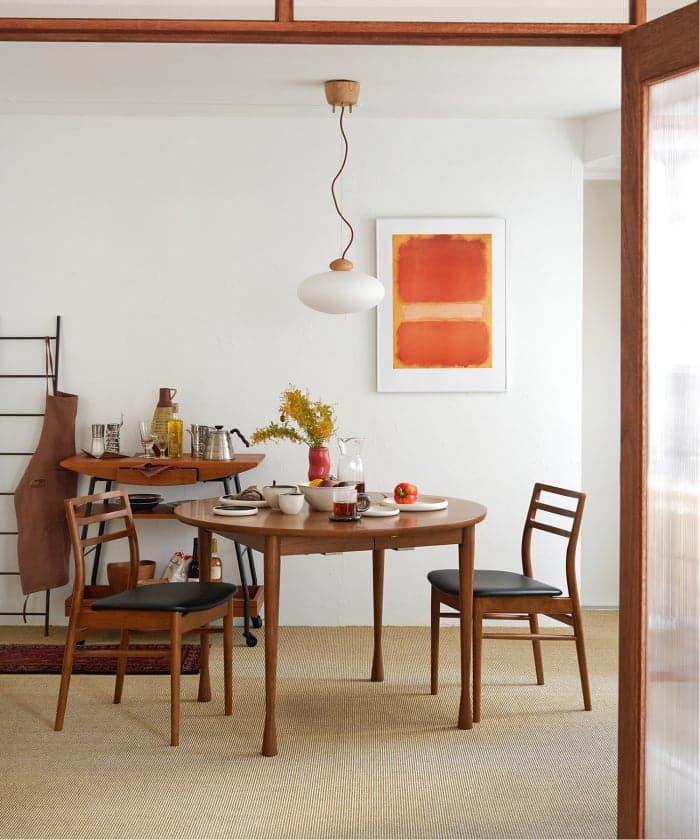 AROS ROUND TABLE W1100 brown アロス ラウンド テーブル ブラウン　703