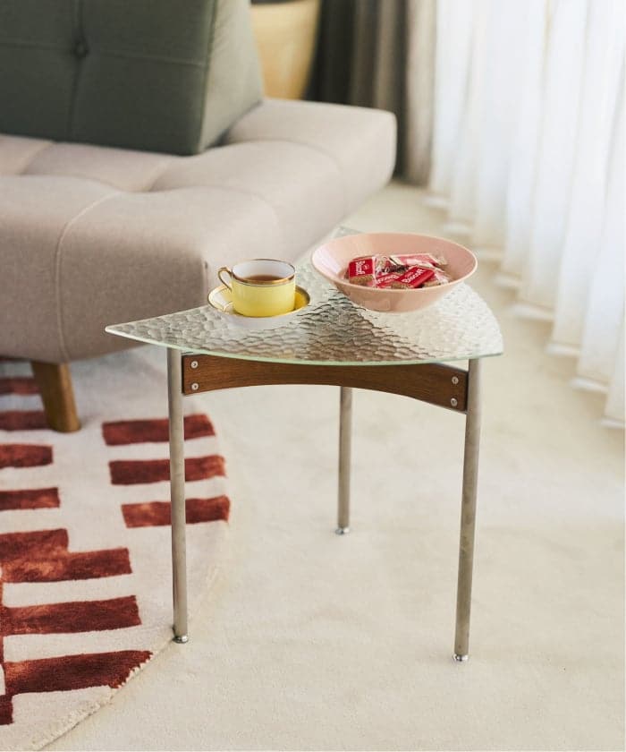 【送料お得な低価格/組立要】ROSCO LEAF TABLE GLASS　ロスコ サイドテーブル　701