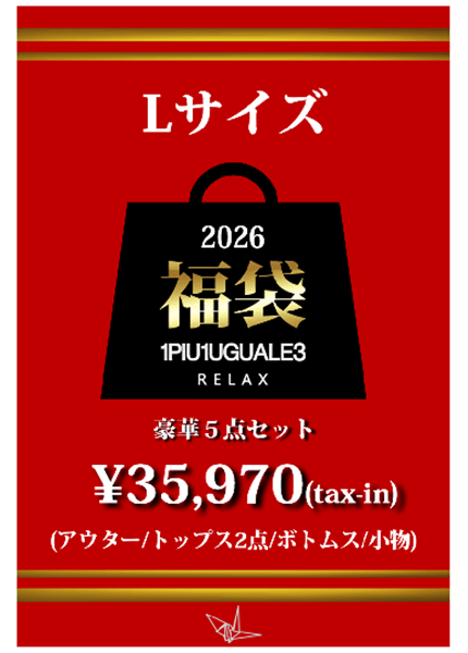 5点セット福袋2026【Lサイズ】(1月1日以降順次発送) SECRET L