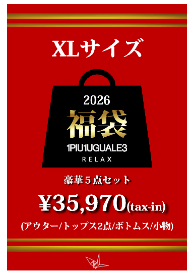 5点セット福袋2026【XLサイズ】(1月1日以降順次発送) SECRET XL