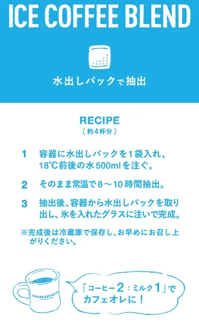 【4個入】アイスコーヒーブレンド 水出しパック