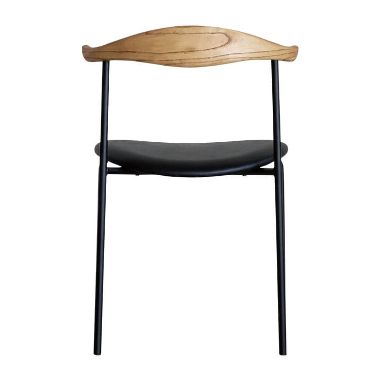 アトム ダイニングチェア アッシュブラウン/ＰＶＣブラック