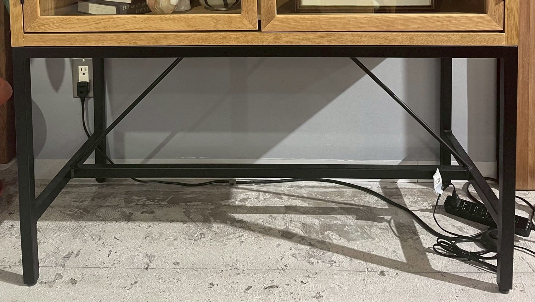 ナクモキャビネット100㎝　WF-1　(送料込み)展示現品特価 オーク材/スチール/ガラス/真鍮