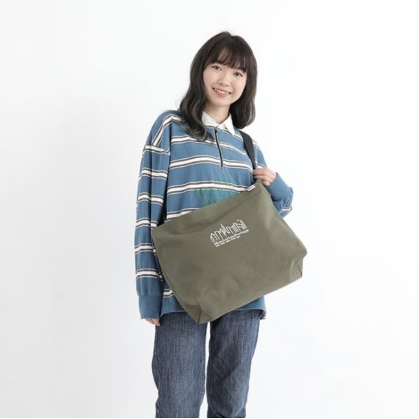 Clearview Shoulder Bag Canvas(M Olive)｜ マンハッタン ポーテージ
