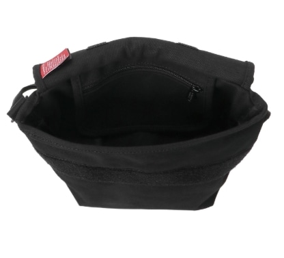 Casual Messenger Bag Canvas Black XS