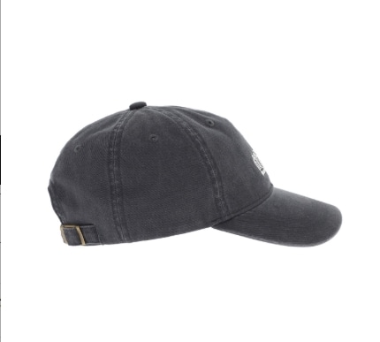 Washed Twill 6P Cap Black FREE