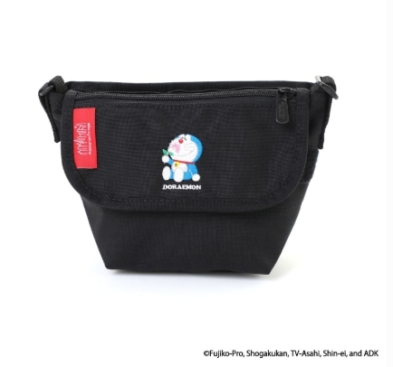 MESSENGER BAG（XXXS）FLAP ZIPPER POCKET DORAEMON 25 Black XS