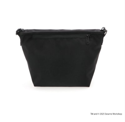 NYLON MESSENGER BAG (XXS) BP W/DIV MGNT 500D CORDURA SESAME ST Black XS