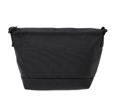 NYLON MESSENGER BAG (SM) FZP NO COFFEE Black S