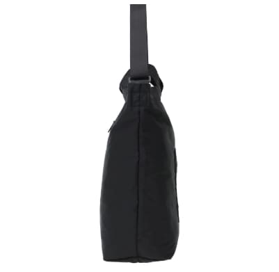PUMPHOUSE SHOULDER BAG COMBED COTTON GABARDINE DPL Black M