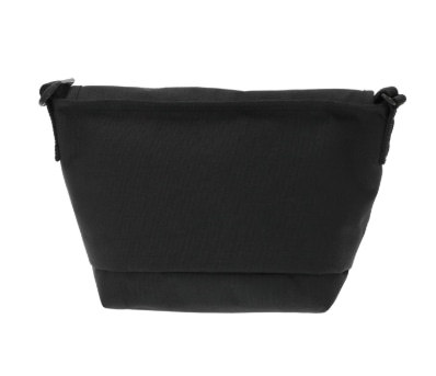 NYLON MESSENGER BAG (SM) FLAPZIPPER POCKET SAUCY DOG Black S