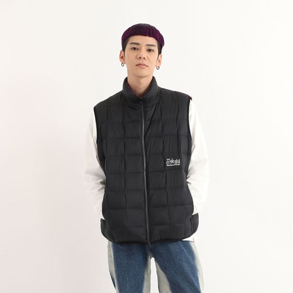 Reversible Down Vest TAION(M Black)｜ マンハッタン ポーテージ