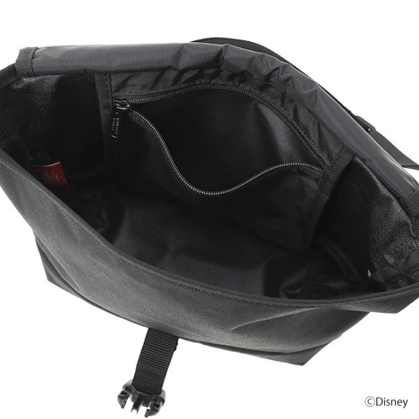 Nylon Messenger Bag JRS Flap Zipper Pocket / Minnie Mouse(S Black