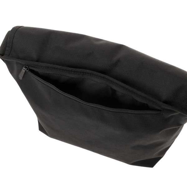 NY Messenger Bag JR Back Pocket W/ Divider Magnet Black Ｍ