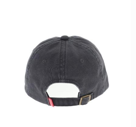 Washed Twill 6P Cap Black FREE