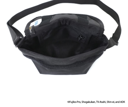 MESSENGER BAG（XXXS）FLAP ZIPPER POCKET DORAEMON 25 Black XS