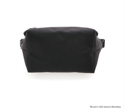 NYLON MESSENGER BAG (XXS) BP W/DIV MGNT 500D CORDURA SESAME ST Black XS