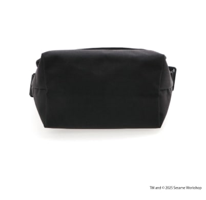 NYLON MESSENGER BAG JR (SM) BP W/DIV MGNT 500D CORDURA SESAME ST Black S