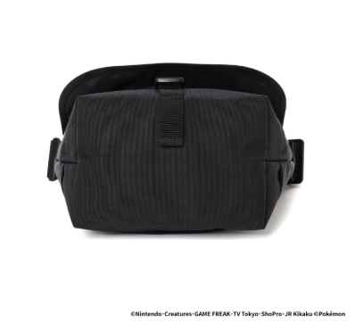 Nylon Messenger Bag JR Flap Zipper Pocket Pokemon Paldea Black S