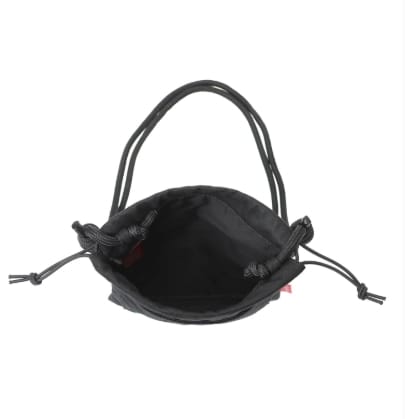 SEWARD DRAWSTRING BAG COMBED COTTON GABARDINE DPL Black FREE