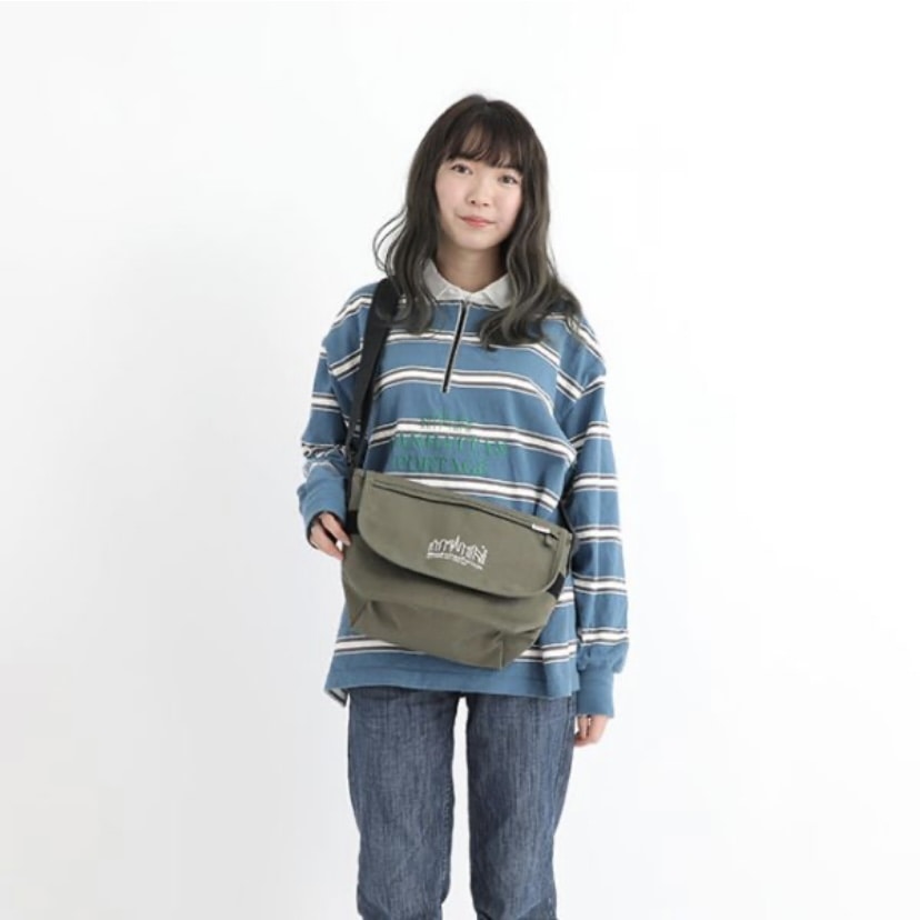 Casual Messenger Bag JR Canvas Olive S
