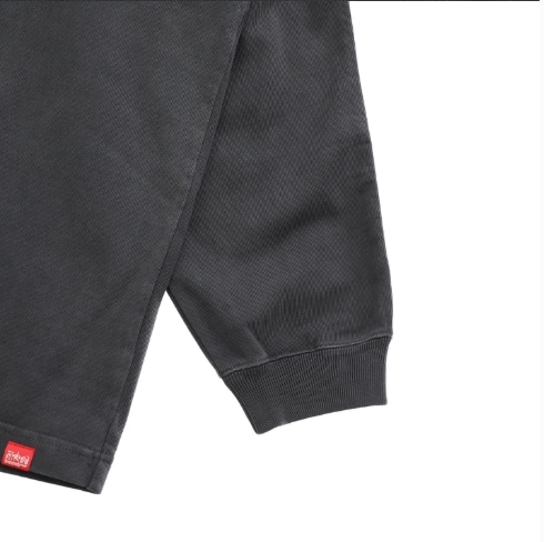 L/S Print T-Shirt　Mサイズ Charcoal M