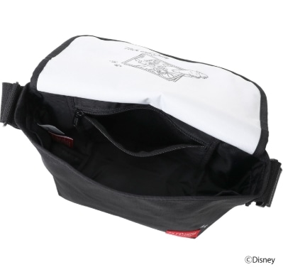 NYLON MESSENGER BAG JR (SM) BP W/DIV MGNT 500D CORDURA / ZOOTOPIA Black S