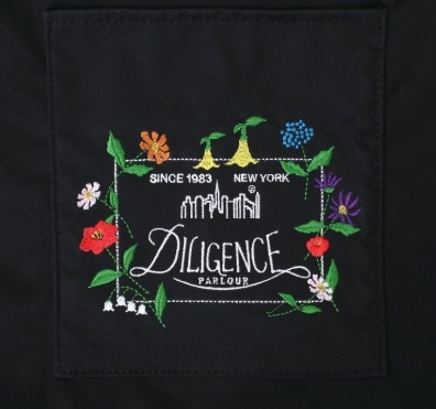 THOMAS PAINE TOTE BAG COMBED COTTON GABARDINE DPL Black Ｌ