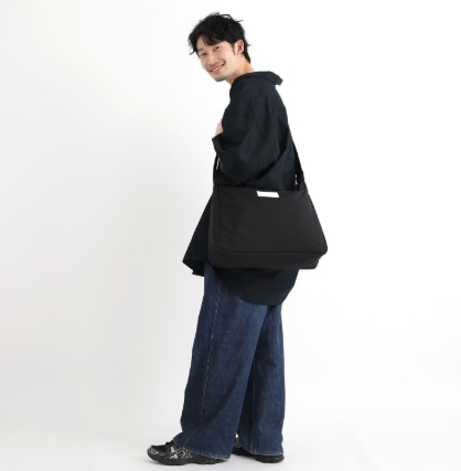 Cropsey Shoulder Bag Padded Polyester Poplin Black L