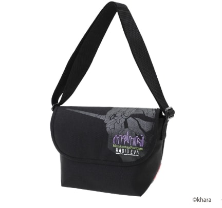 NYLON MESSENGER BAG JR (SM) MGNT REVA Black S